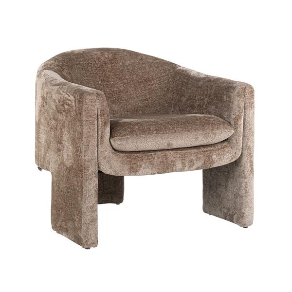 Grote foto fauteuil charmaine taupe chenille bergen 104 taupe chenille huis en inrichting stoelen