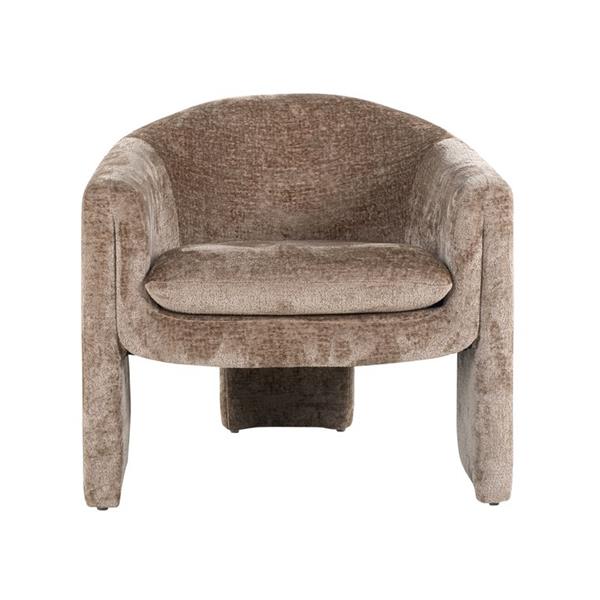 Grote foto fauteuil charmaine taupe chenille bergen 104 taupe chenille huis en inrichting stoelen