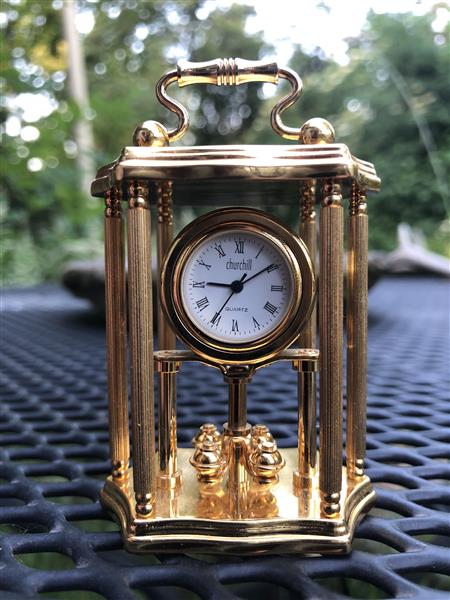 Grote foto miniatuurklok churchill huis en inrichting klokken
