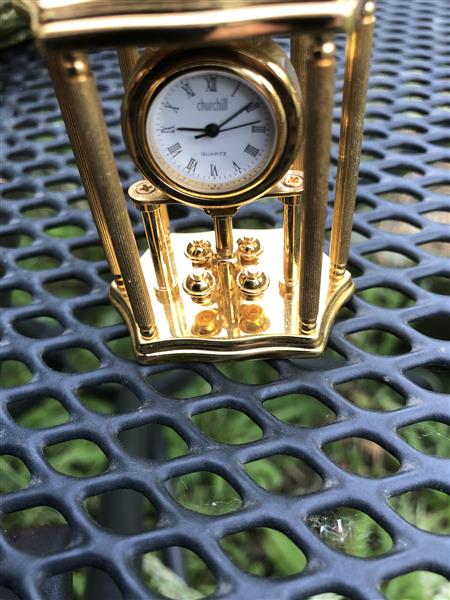 Grote foto miniatuurklok churchill huis en inrichting klokken