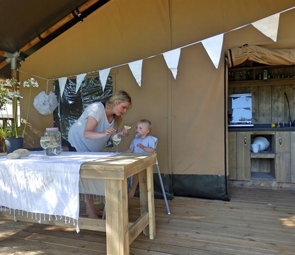 Grote foto luxe safaritent frankrijk op kleine campings vakantie campings