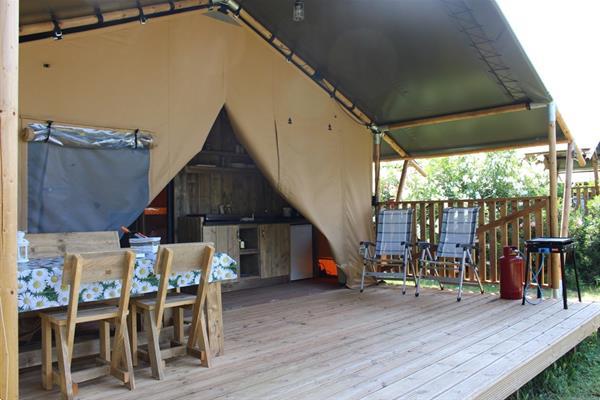 Grote foto luxe safaritent frankrijk op kleine campings vakantie campings