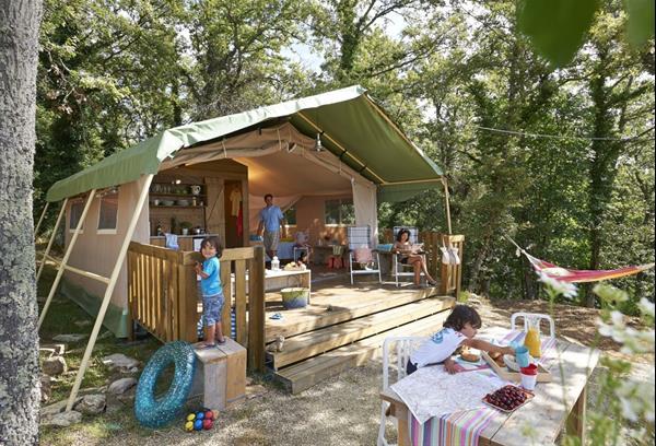 Grote foto luxe safaritenten itali op kleine campings vakantie campings