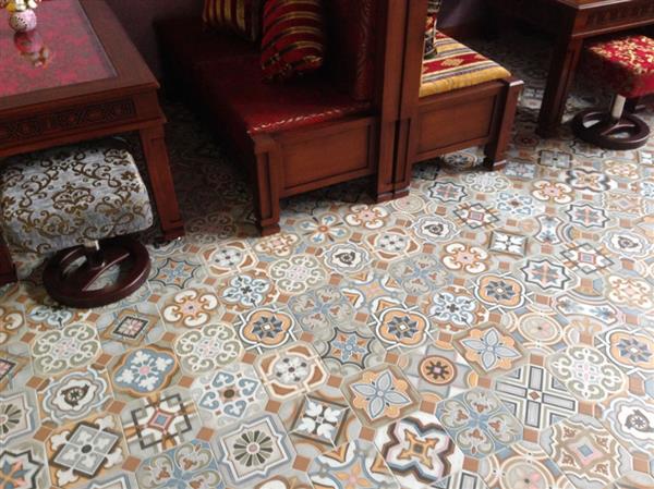 Grote foto portugese tegel vives vodevil musichalls 20x20 doe het zelf en verbouw tegels