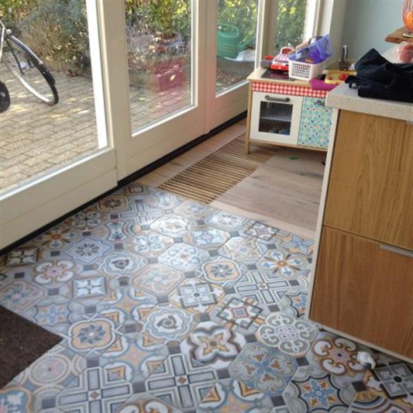 Grote foto portugese tegel vives vodevil musichalls 20x20 doe het zelf en verbouw tegels