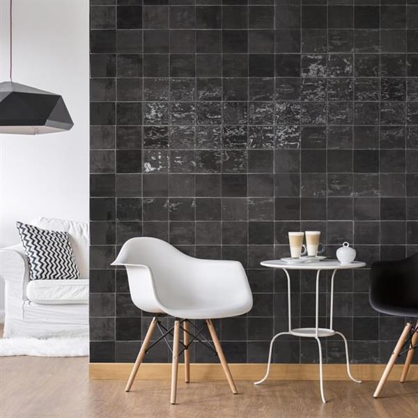 Grote foto 13x13 handvorm tegels zwarte wandtegel doe het zelf en verbouw tegels