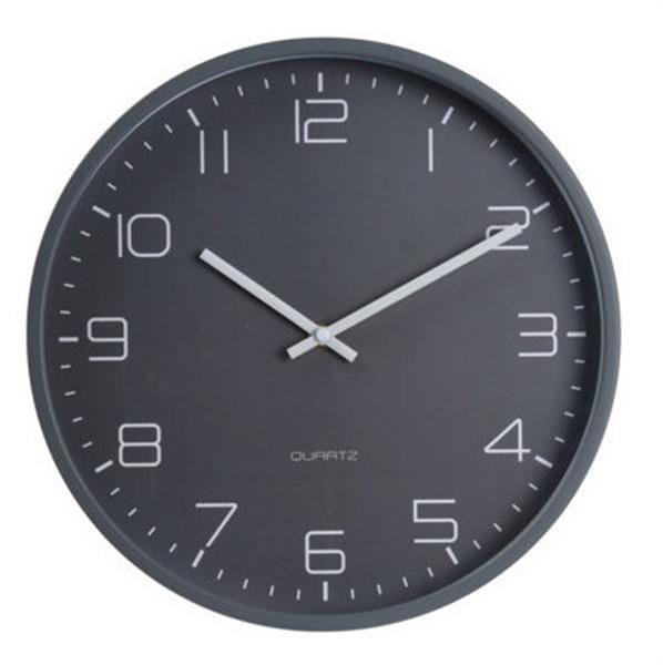 Grote foto luxe keukenklok donkergrijs 30cm huis en inrichting klokken