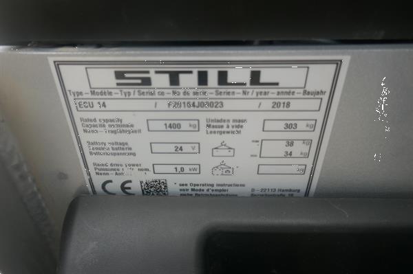 Grote foto vs 21229 elektrische palletwagen still ecu14 bj2018 doe het zelf en verbouw hefwerktuigen