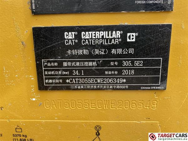 Grote foto caterpillar cat 305.5e2 tracked excavator 5.4t doe het zelf en verbouw kranen en graafmachines