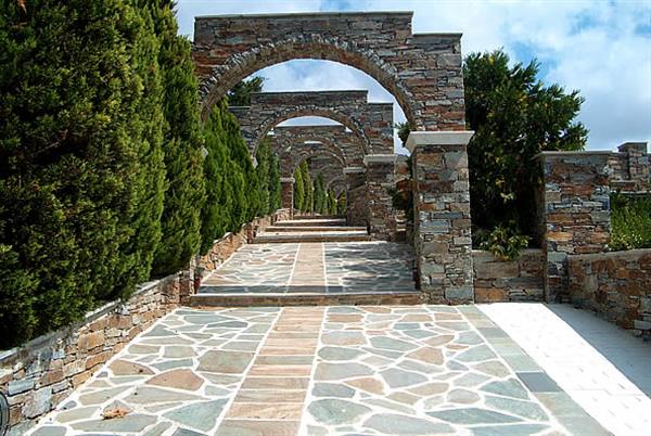 Grote foto prachtige griekse flagstones karystos green tuin en terras overige tuin en terras