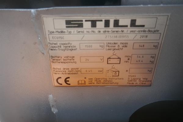 Grote foto vs 21226 elektrische palletwagen still bj2018 doe het zelf en verbouw hefwerktuigen