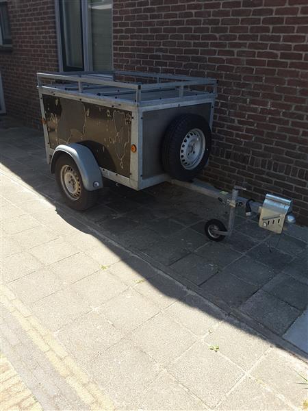 Grote foto bagagewagen auto diversen aanhangers