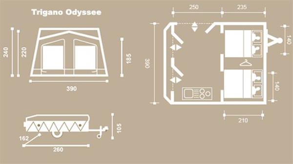 Grote foto trigano odyssee gl caravans en kamperen vouwwagens