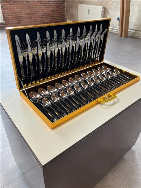 Grote foto zilveren besteksetjes 48 delig nieuw huis en inrichting textiel