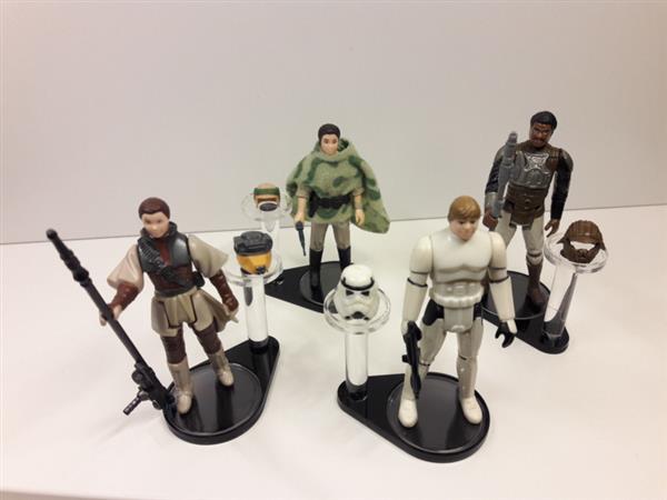 Grote foto vintage star wars figure helmet stand verzamelen speelgoed