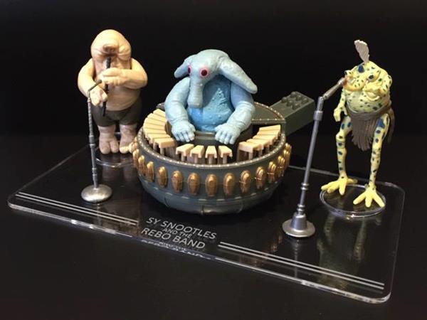 Grote foto vintage star wars rebo band display stand verzamelen speelgoed