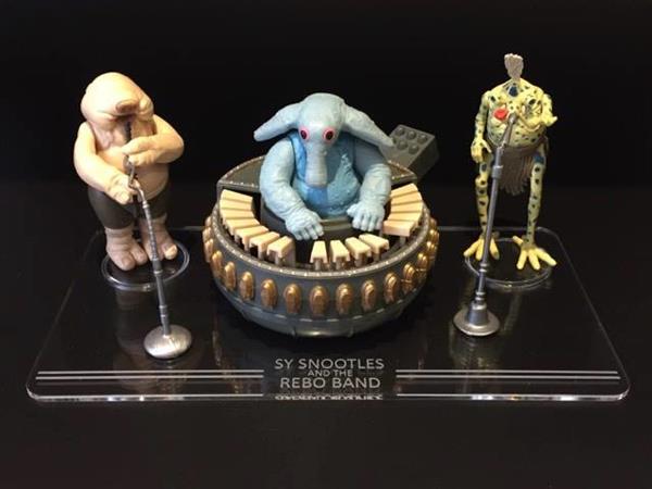 Grote foto vintage star wars rebo band display stand verzamelen speelgoed