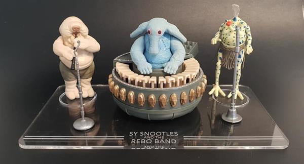 Grote foto vintage star wars rebo band display stand verzamelen speelgoed