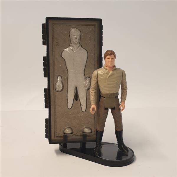 Grote foto vintage star wars figuur met carbonite block display stand 1.5 inch verzamelen speelgoed