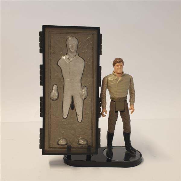 Grote foto vintage star wars figuur met carbonite block display stand 1.5 inch verzamelen speelgoed