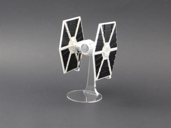 Grote foto vintage star wars die cast tie fighter white display stand verzamelen speelgoed