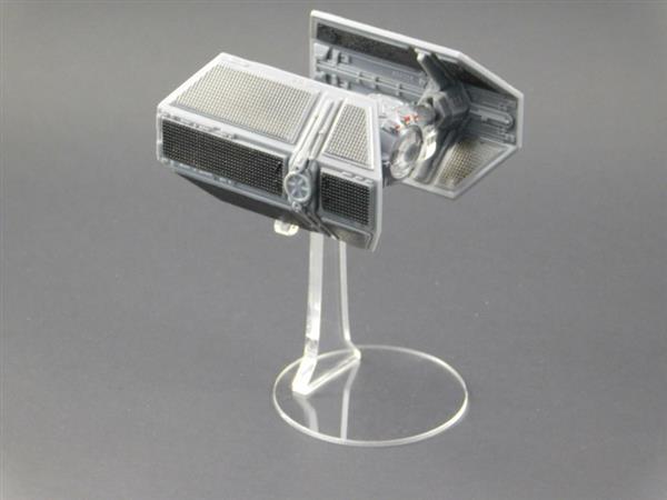 Grote foto vintage star wars die cast darth vader tie fighter display stand verzamelen speelgoed