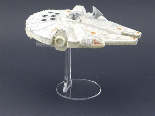 Grote foto vintage star wars die cast millennium falcon display stand verzamelen speelgoed