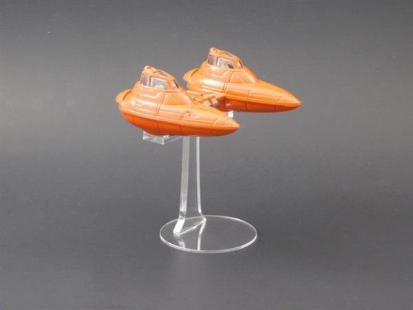 Grote foto vintage star wars die cast twin pod cloud car display stand verzamelen speelgoed