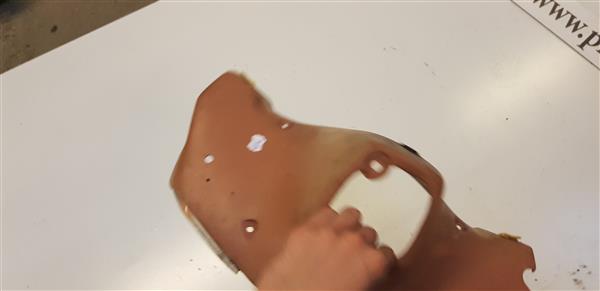 Grote foto stuurkap beige fietsen en brommers scooters