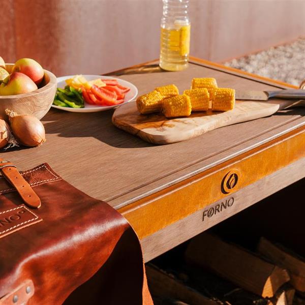 Grote foto dome workstation standaard fss.1200 geschikt voor bijv. pizzaoven. tuin en terras buitenkeukens