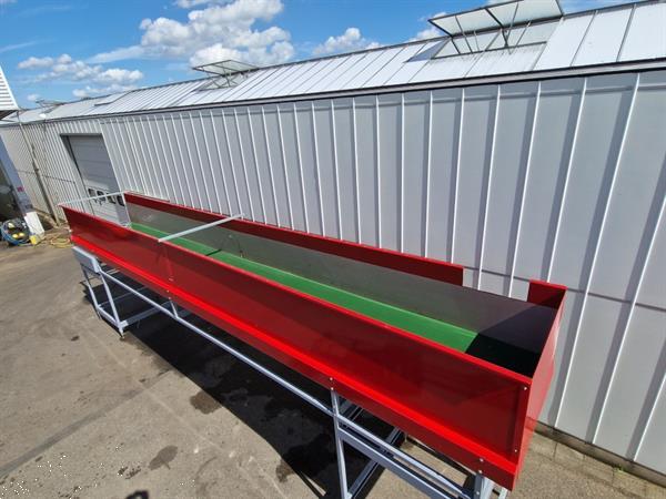 Grote foto aweta transportband 900 x 120 cm gebruikt voor buffering v r sortering agrarisch transportbanden
