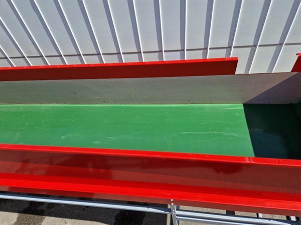 Grote foto aweta transportband 900 x 120 cm gebruikt voor buffering v r sortering agrarisch transportbanden