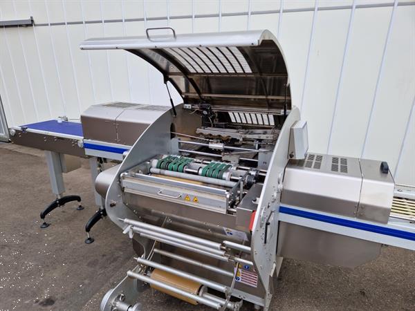 Grote foto fabbri waldyssa automac 75 b rvs stretchfolie verpakkingsmachine agrarisch tuinbouw