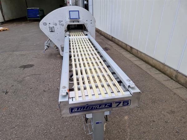 Grote foto fabbri waldyssa automac 75 b rvs stretchfolie verpakkingsmachine agrarisch tuinbouw