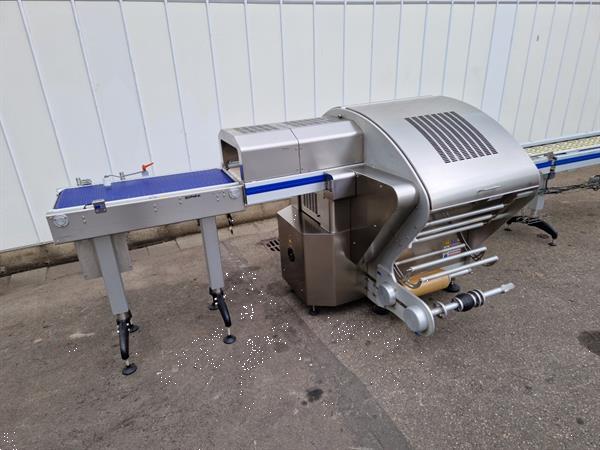 Grote foto fabbri waldyssa automac 75 b rvs stretchfolie verpakkingsmachine agrarisch tuinbouw