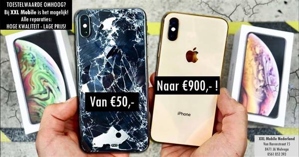 Grote foto apple iphone xs 13 14 pro scherm reparatie sneek telecommunicatie overige telecommunicatie