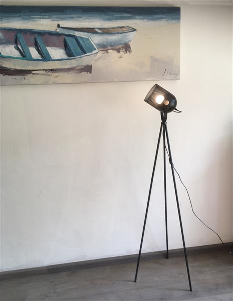 Grote foto hoge staande lamp long john huis en inrichting vloerlampen