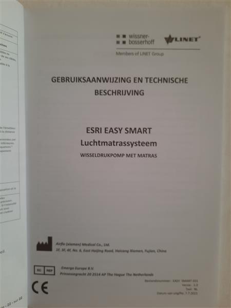 Grote foto anti decubitusmatras esri easy smart 90 x 220 cm huis en inrichting matrassen en bedbodems