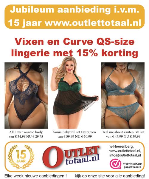 Grote foto jubileum aanbieding 15 jaar outlettotaal.nl kleding dames grote maten