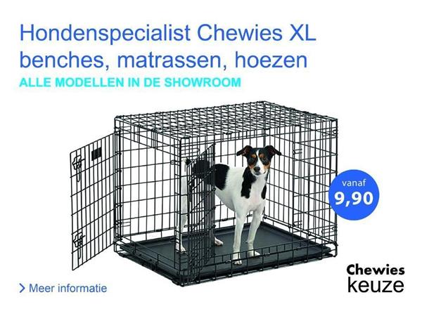 Grote foto bench hondenbench puppy specialist chewies xl dieren en toebehoren hondenhokken en kooien