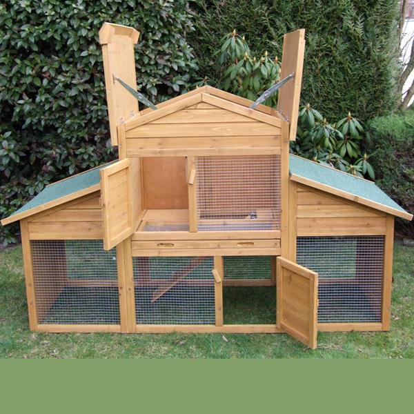 Grote foto konijnenhok lambert 155x53x70cm 99 90 dieren en toebehoren hokken en kooien