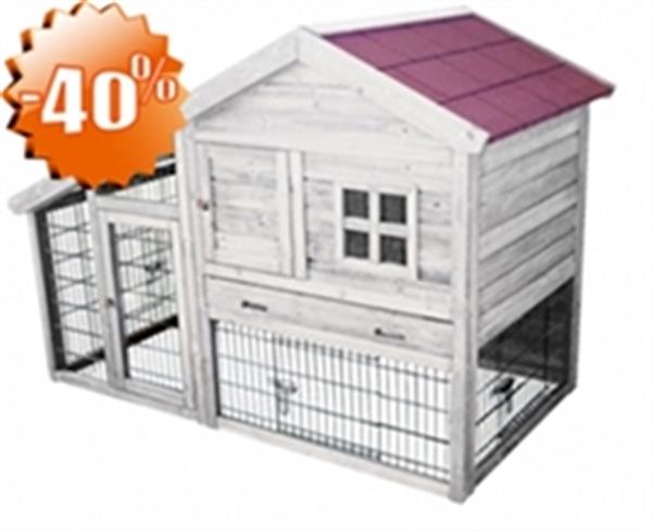 Grote foto konijnenhok lambert 155x53x70cm 99 90 dieren en toebehoren hokken en kooien