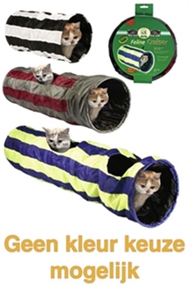 Grote foto speeltunnel feline cruiser 90 cm met catnip dieren en toebehoren katten accessoires