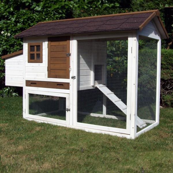 Grote foto konijnenhok juliette 125x68x118cm incl anti knaag dieren en toebehoren hokken en kooien