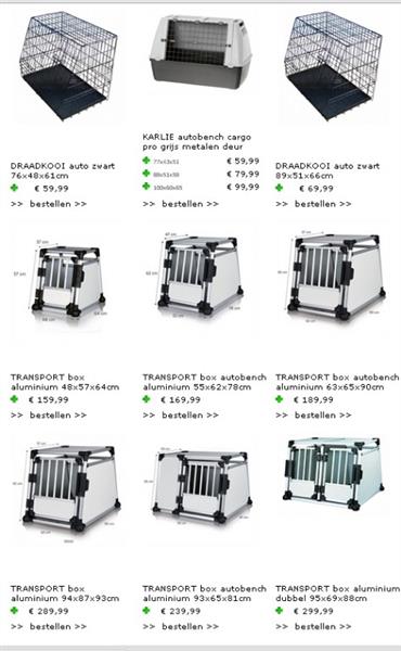 Grote foto transportbox autobench aluminium vanaf 59 99 sale dieren en toebehoren hondenhokken en kooien