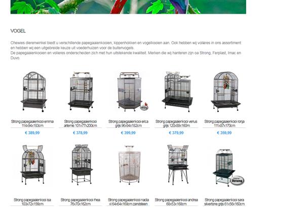 Grote foto vogel en papegaaienkooien en voli res 30 korting dieren en toebehoren hokken en kooien