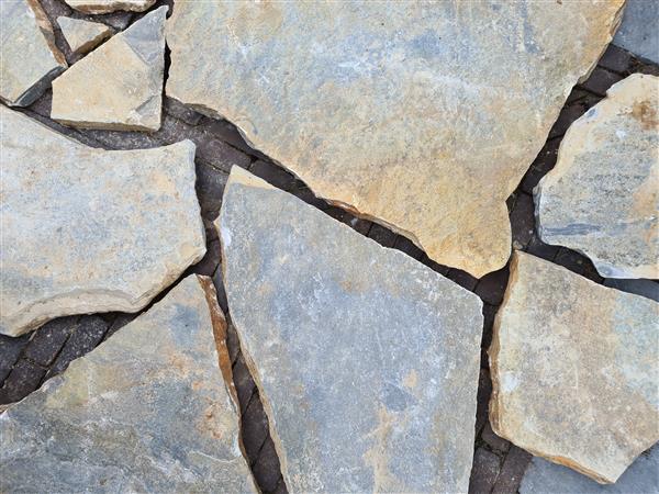 Grote foto griekse flagstones siki bont kwartsiet breukruw tuin en terras tegels en terrasdelen