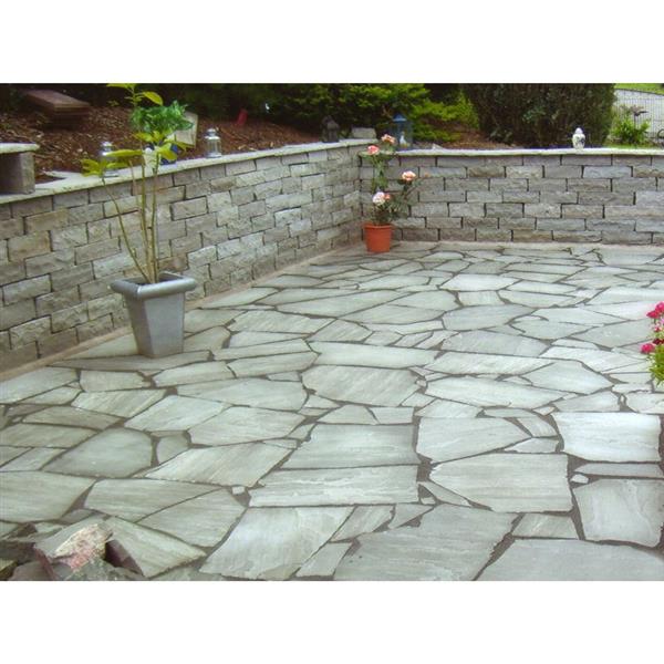 Grote foto breukruw flagstones kandla grey tuin en terras tegels en terrasdelen