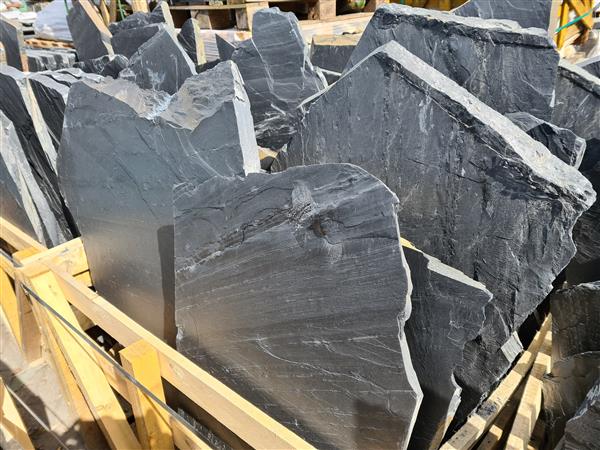 Grote foto mystic black xxl flagstones tuin en terras sierstenen en rotsen