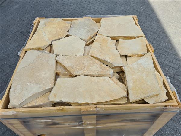 Grote foto solnhofer flagstones tuin en terras sierstenen en rotsen